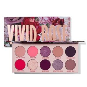 Vivid Rose Eyeshadow Palette - Pink and Purple Shades